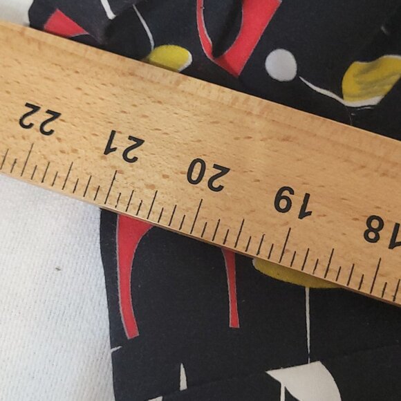 Collectif Caterina Swing Dress Black Mid-Century Atomic 2XL US 14 Rockabilly - Picture 14 of 16